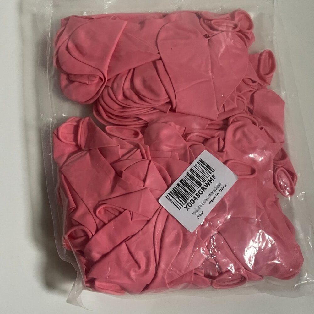 Toniful 100-Pack Pink Balloons (10-Inch)